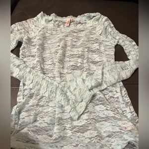 Muds mint green lace size M top